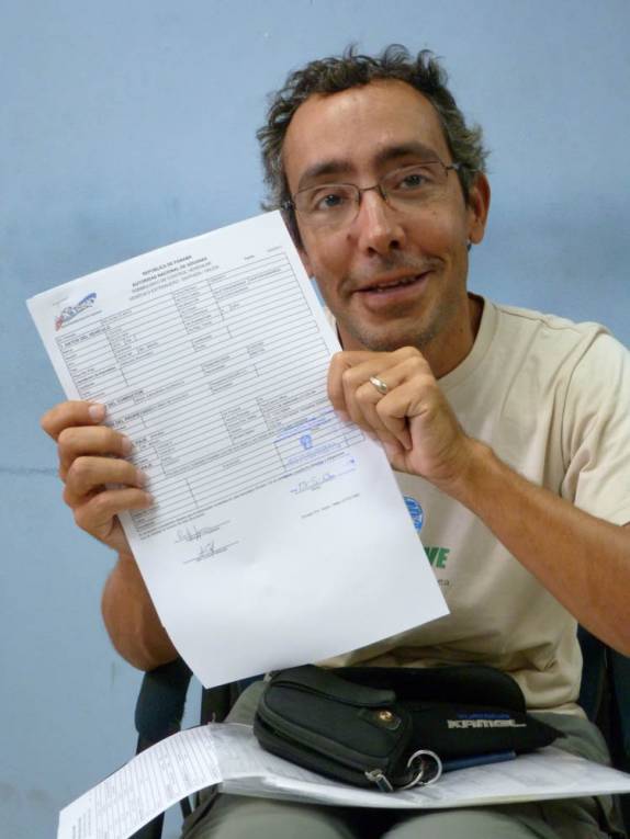 Mais uma etapa burocrática vencida, em Colón, no Panamá